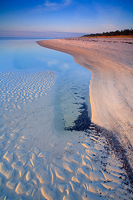 Sandrippeln am Strand von Dueodde - Dueodde, Bornholm, Dnemark, Europa